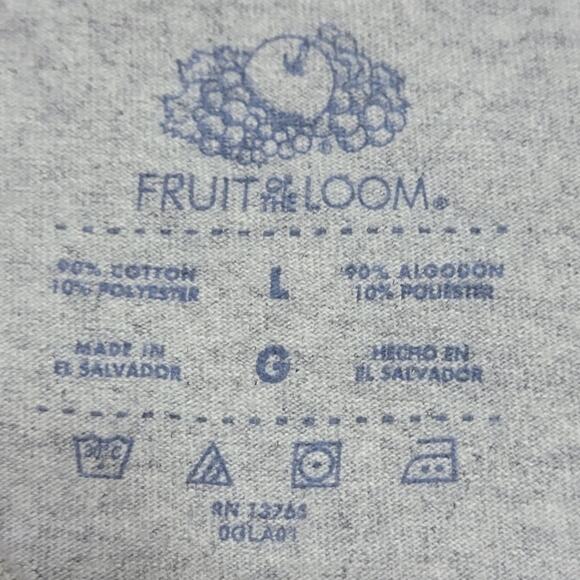 2 Pac Grey Unisex Tee (Fruit Of the Loom) "Thug Life" - Size Large - Picture 4 of 4